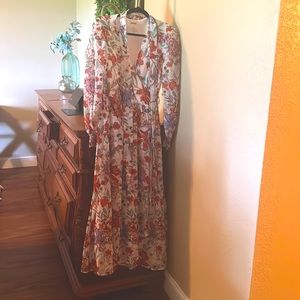 Floral Print Chiffon Boutique Dress